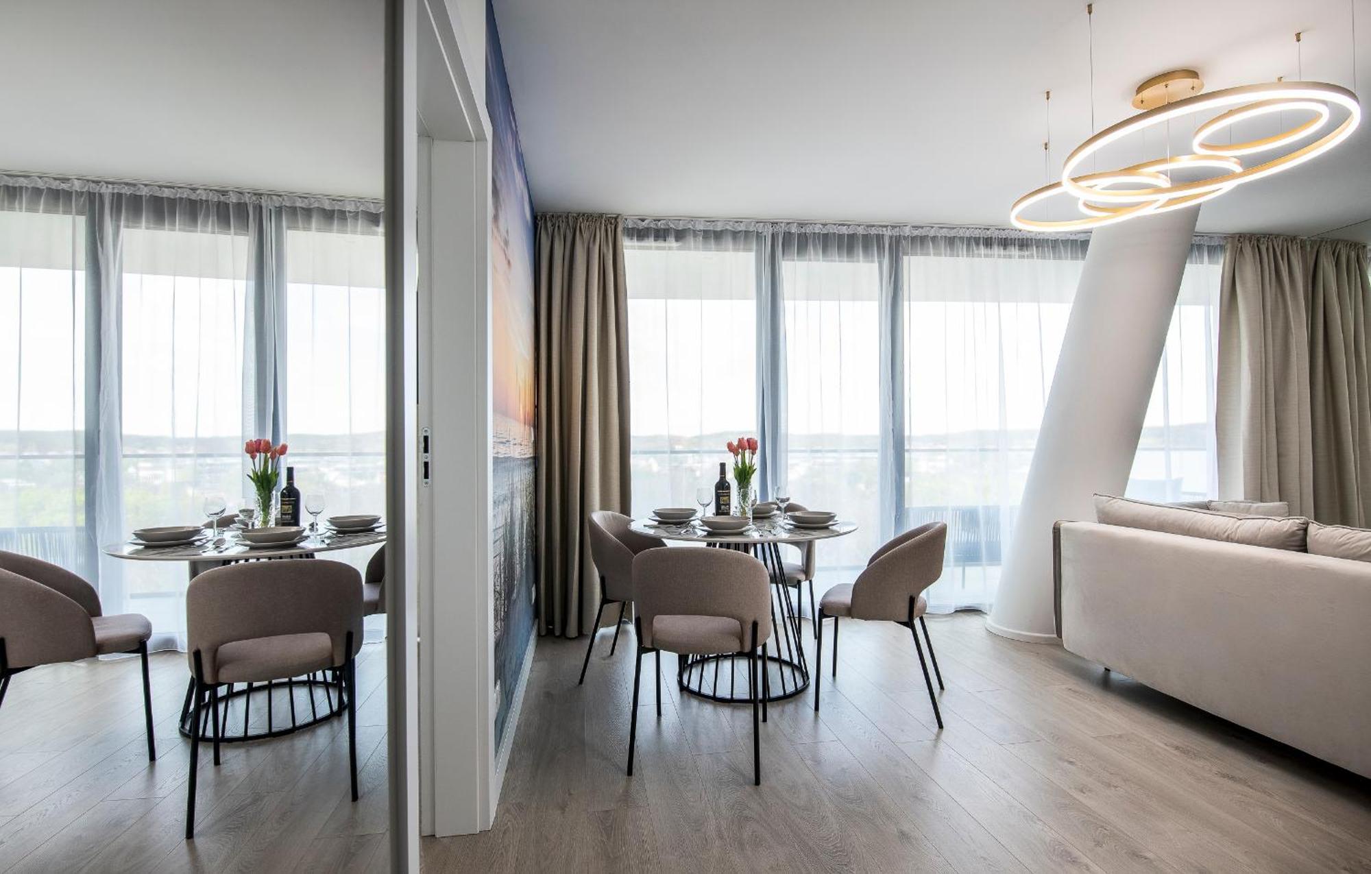 Апартаменти Wave Panorama 8Th Floor Sea View Мендзиздроє Екстер'єр фото