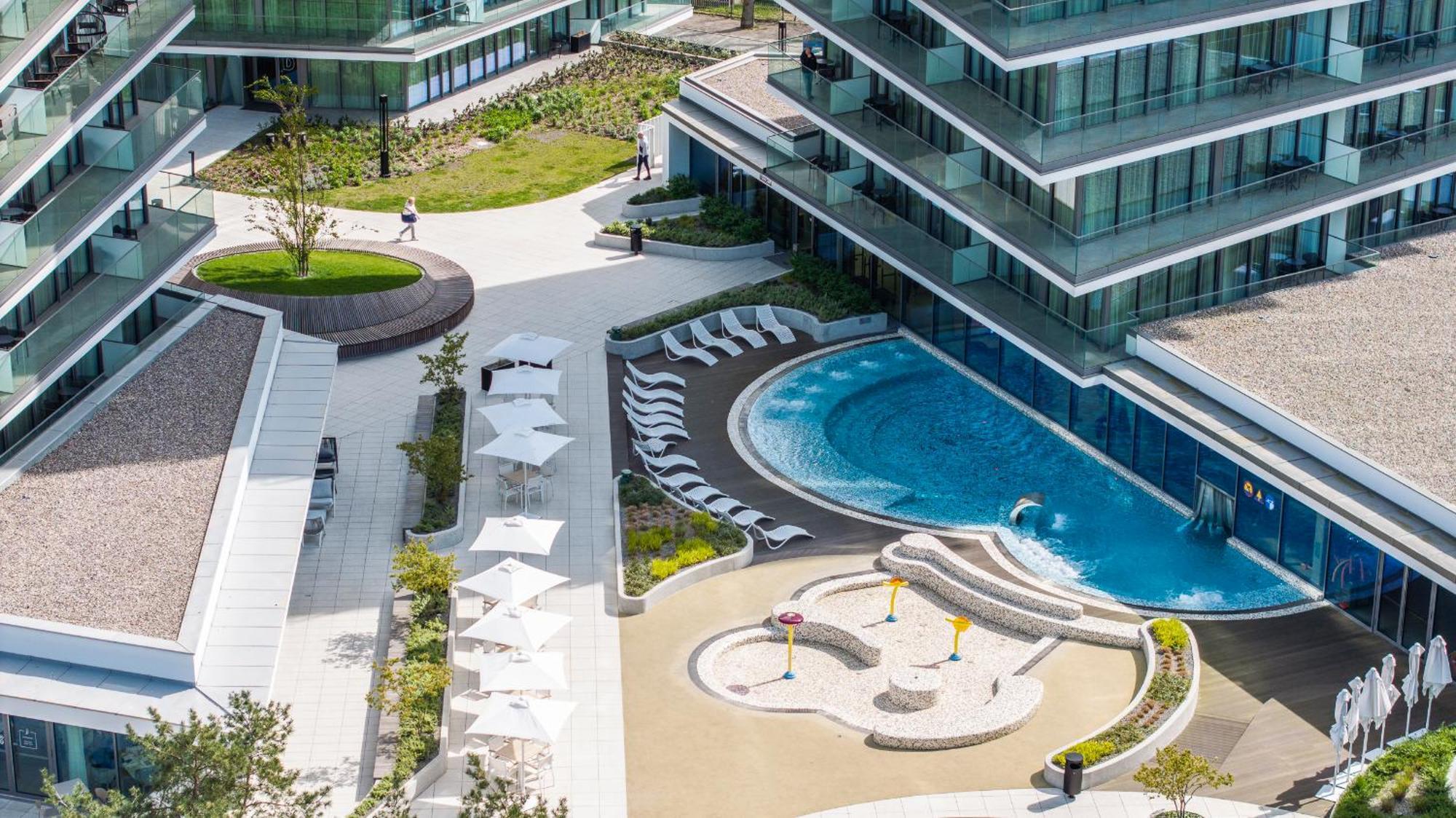 Апартаменти Wave Panorama 8Th Floor Sea View Мендзиздроє Екстер'єр фото